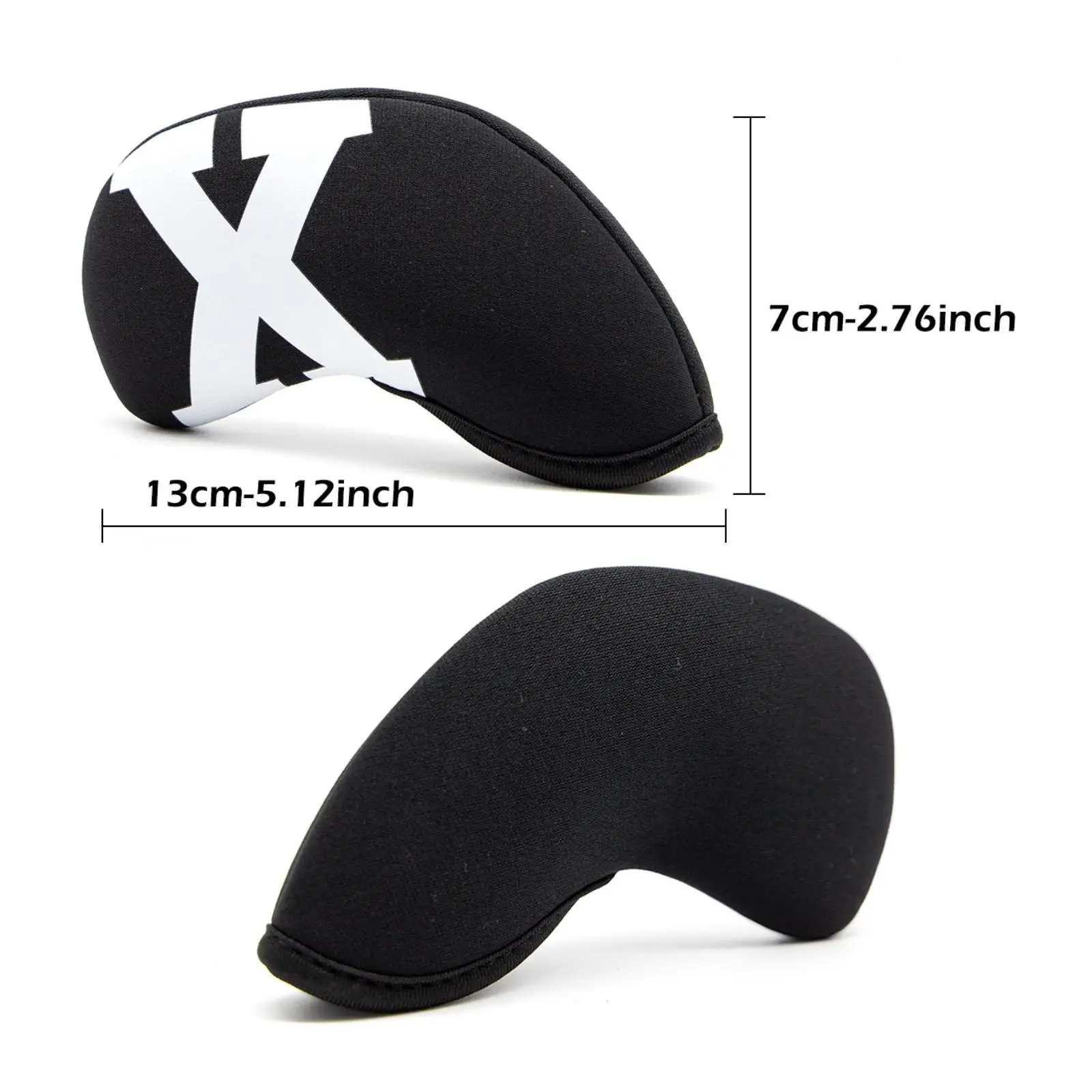 Complete Set of 10 Golf Iron Covers with Bold Face Numbers and Neoprene Build for Maximum Club Head Safety and Order