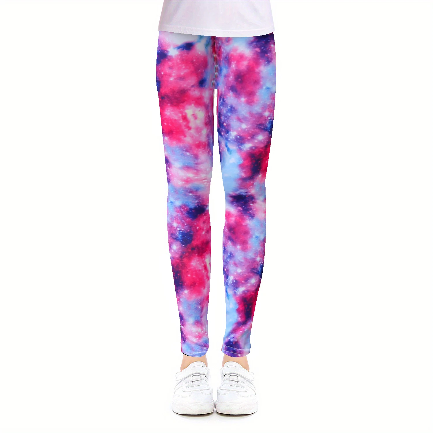 1pc Girls Kids Cute Unicorn Butterfly Colorful Printed Leggings, Athletic Leggings, Soft Comfortable Yoga Pants For 4-12 Years