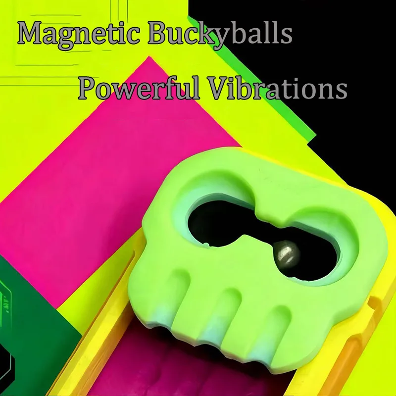 3Dプリント磁気フィジェットスライダーEDCクリエイティブマシナリープッシュスライダーフィジェットスピナーリラックスとストレス解消フィジェットトイ