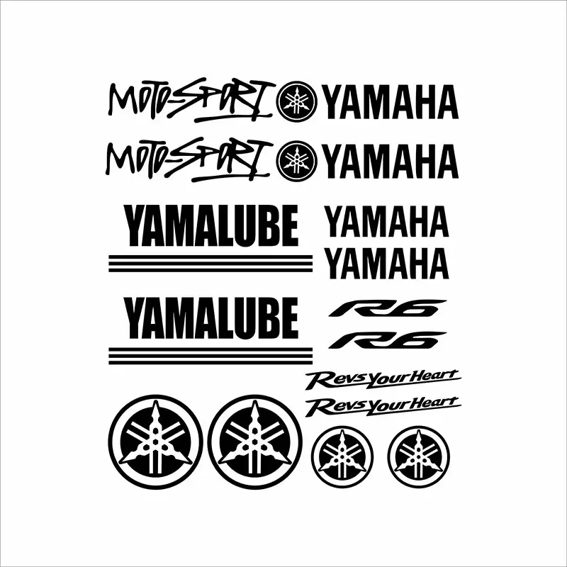 Motorcycle Reflective Stickers Yamaha Laser Logo Racing Body Helmet Tail Box Modified Car Waterproof Decorative Decals