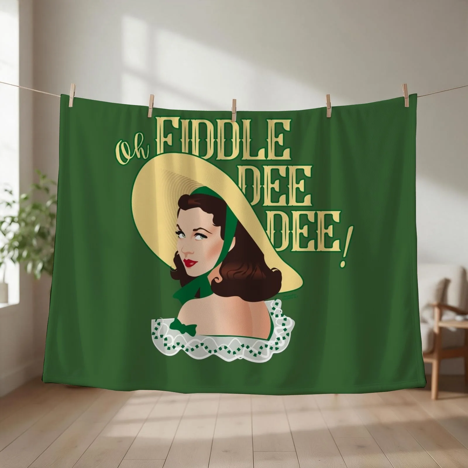 Fiddle-dee-dee! Throw Blanket Bed linens Soft Thin Nap Blankets