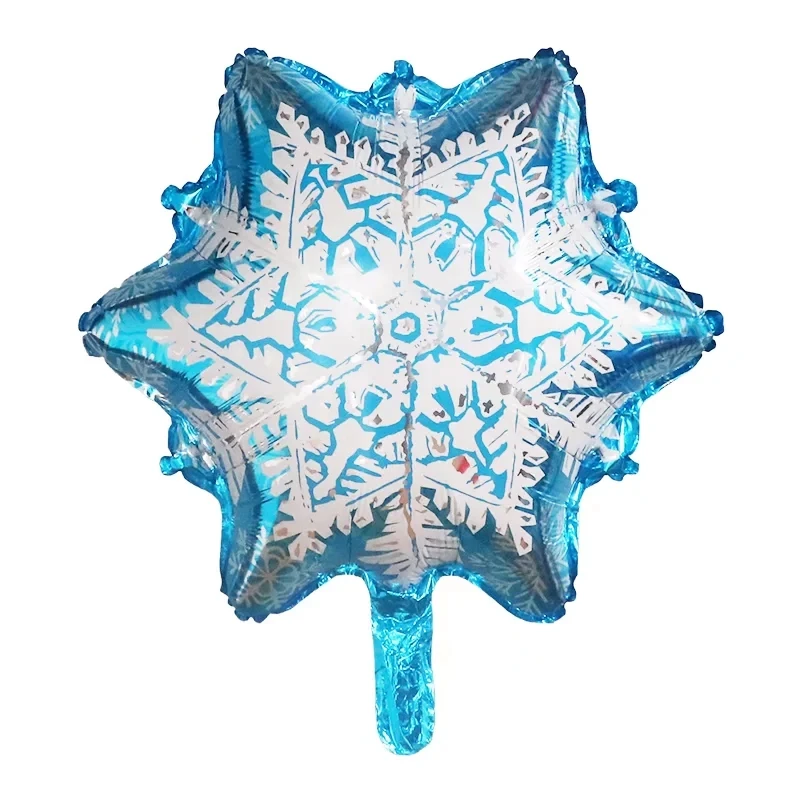 Snowflake Foil Balloons Winter Ice World Blue Frozen Balloon Wedding Birthday Party Decor Christmas New Year Decoration