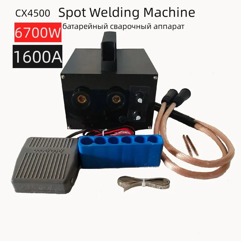 

CX4500 6700W High-Power Battery Spot Welding Machine 20ms-1s Time Adjustable 640-1600A Current Adjustment For0.25mm Nickel Plate