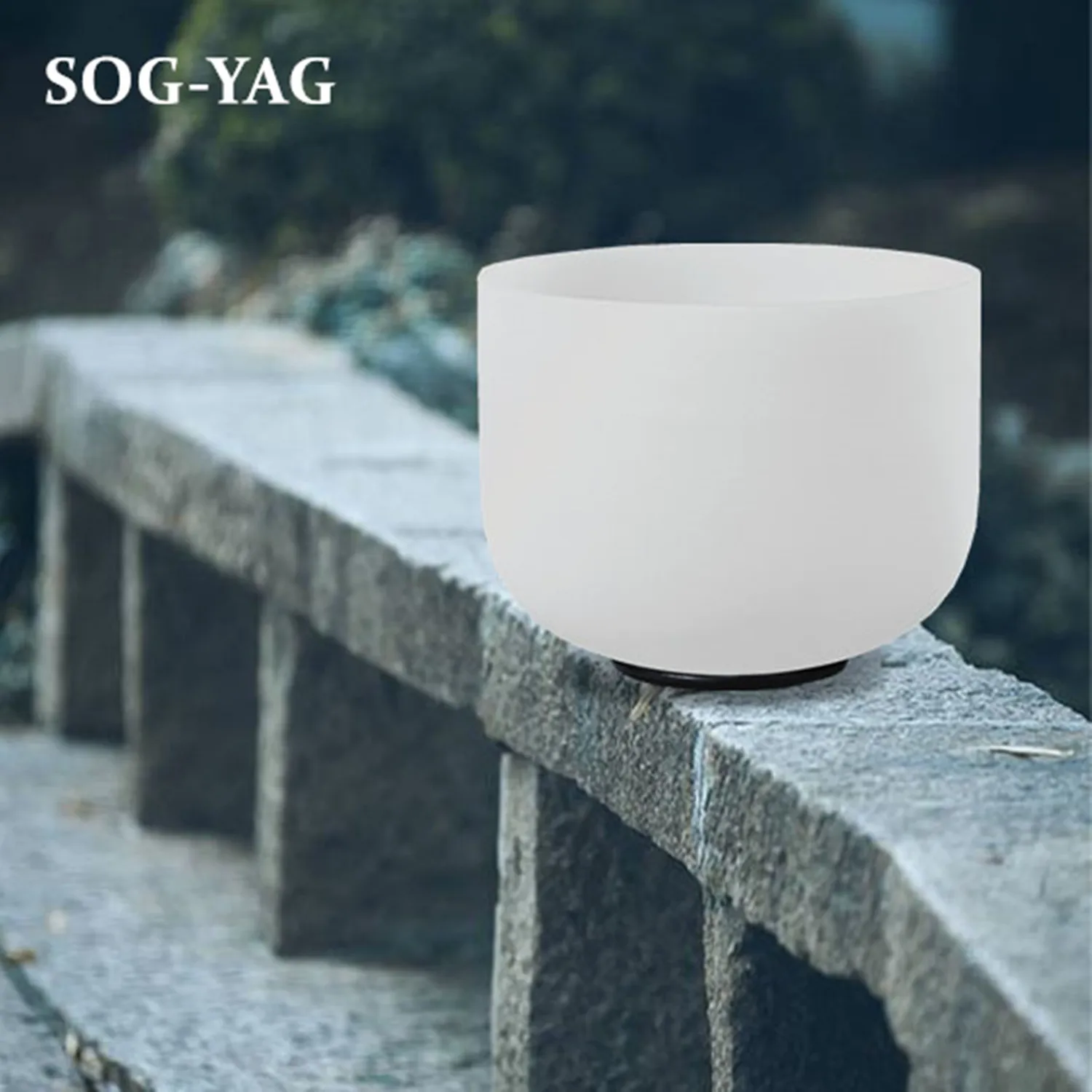 

SOG-YAG 10 Inch Perfect Pitch Frosted Quartz Crystal Singing Bowl for Yoga Healing