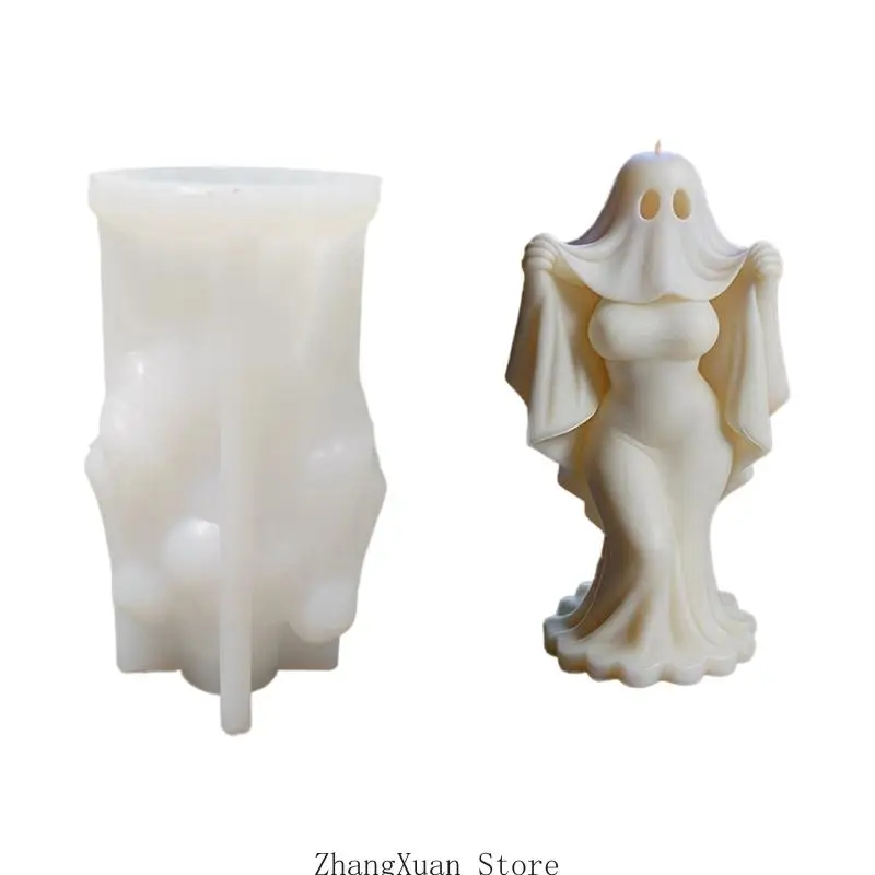 Shade Bride Silikonformen Halloween Kerze Silikonform Hitzebeständig Einfaches Entformen für die Herstellung von – Detail 2