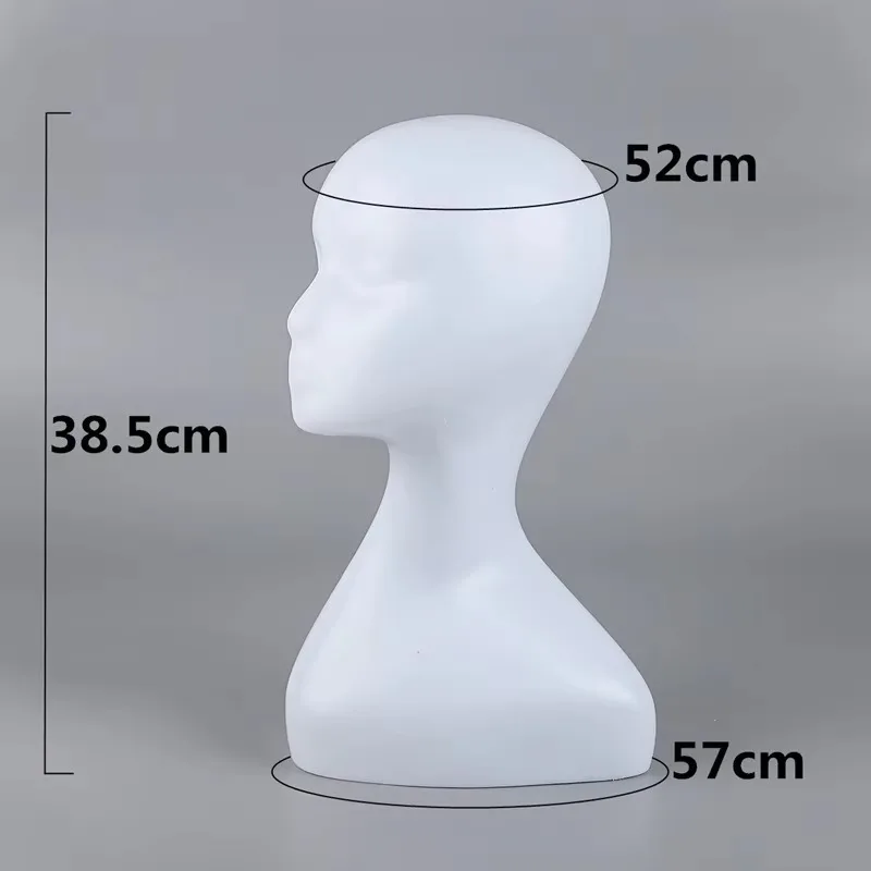 

Wig Model White Egg Face Model Female Dummy Station Wig Head Display Female Plastic Torso Wig