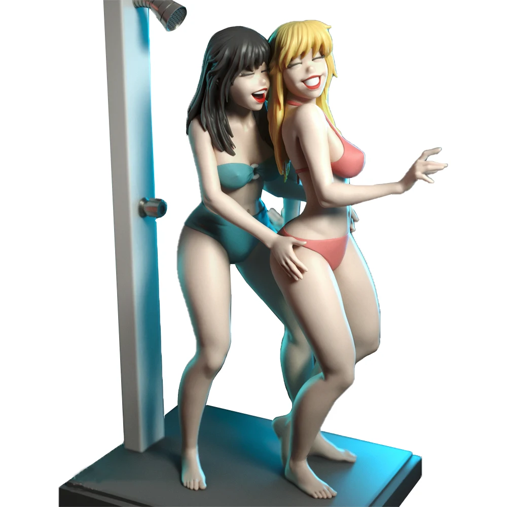 1:24 Lila 및 Seraphina 미니어처 |   고상세 3D 레진 키트 |   도색되지 않은 판타지 수집품 A991