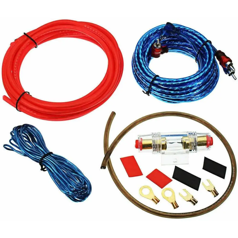 

Fit For Most Car Audio Systems And Amplifiers Universal 1500W Car Amplifier Wiring Kit 60 AMP 12V
