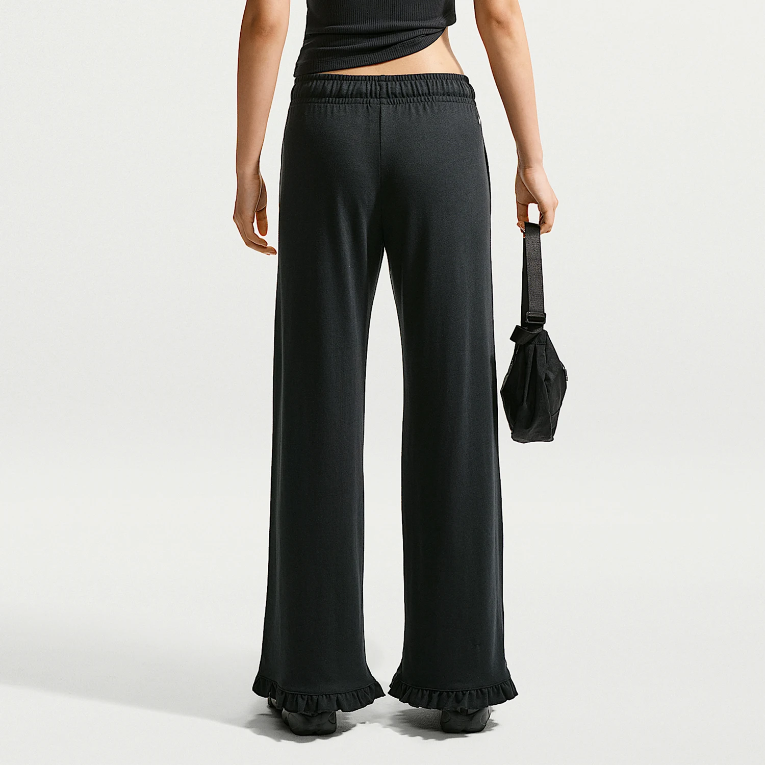 Nike genuine Sportswear women's mid waist thin fleece casual pants IW1386-010