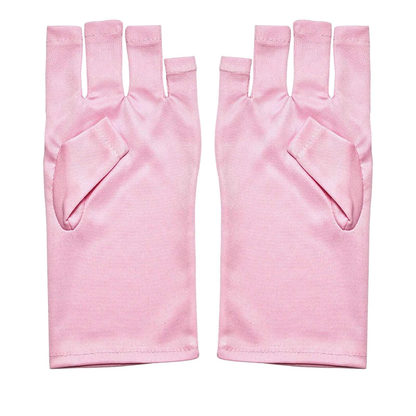 Gloves for Gel Nails Lamp, Professional Protections for Manicures, Art Skin Cares Womens Fingerless Glove Fingerless Nails