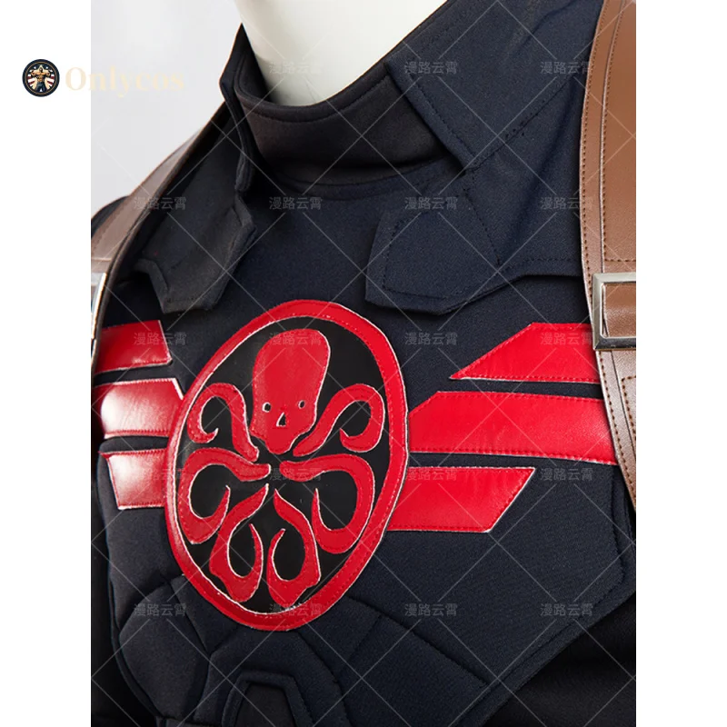 HYDRA กัปตันอเมริกาคอสเพลย์เครื่องแต่งกายชุดเครื่องแบบ Props อุปกรณ์เสริมสําหรับชายฮาโลวีน Carnival Party Onlycos