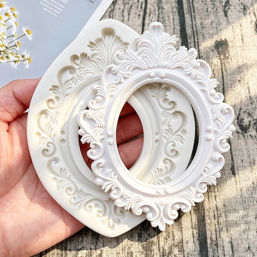 Rahmen Silikonform Sugarcraft Schokolade Cupcake Backform Fondant Kuchen Dekorieren Werkzeuge