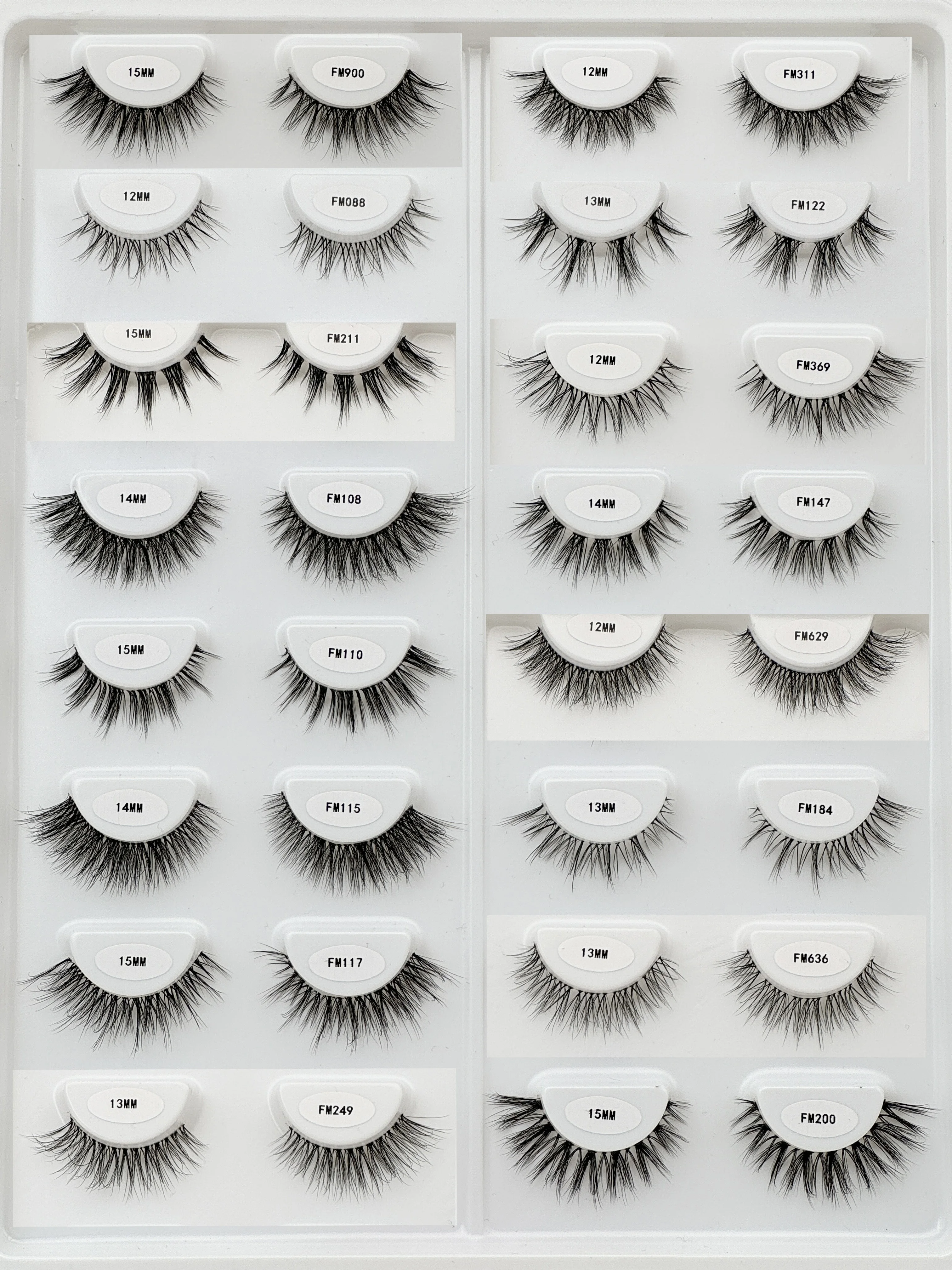 Hurtownia przezroczystych rzęs na taśmie, rzęsy 3D z norek, sztuczne rzęsy, rzęsy anime z przezroczystym paskiem, rzęsy manga, makijaż