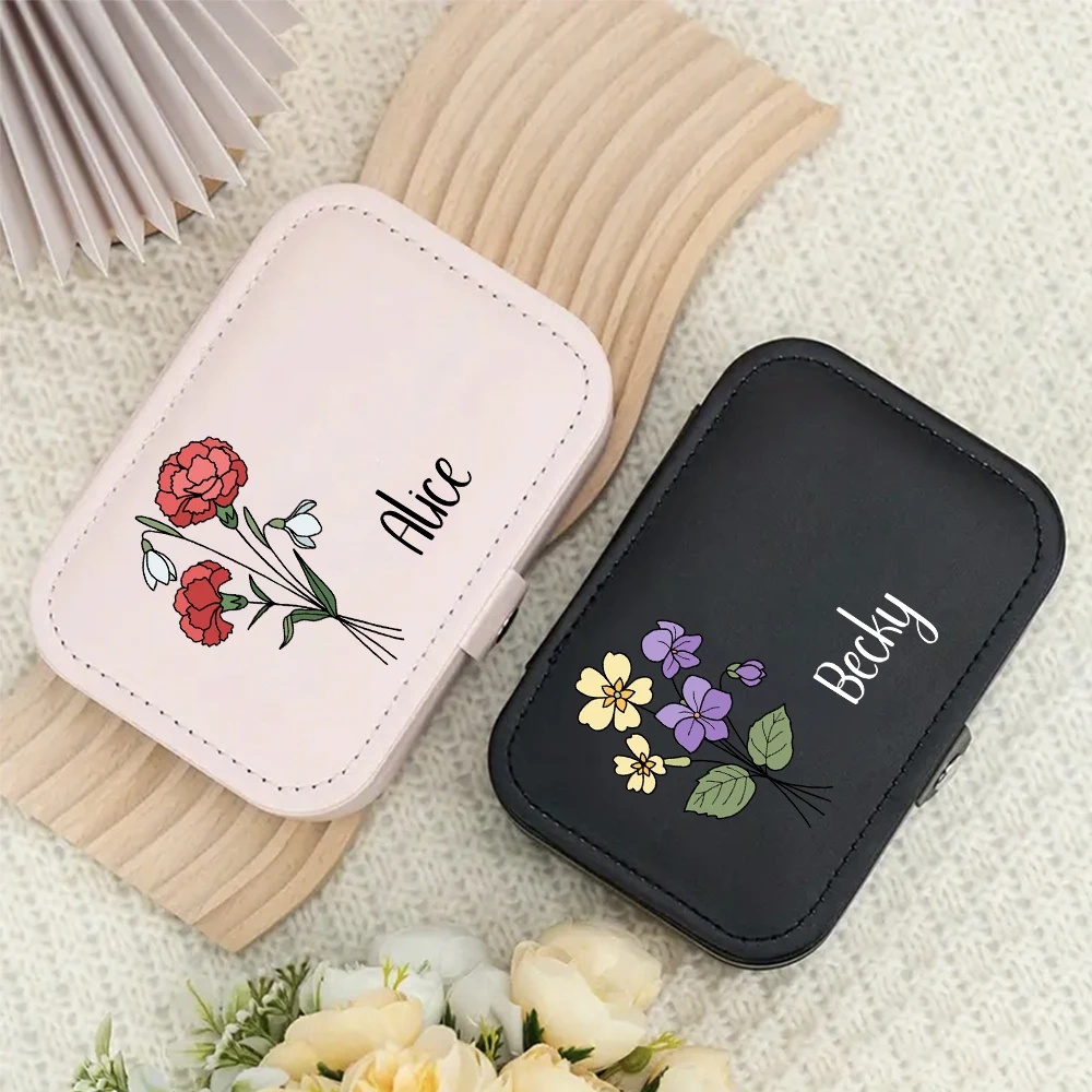 Personalisierte Schmuckschatulle mit Namen und Text, individuelles Hochzeitsgeschenk, geeignet für Hochzeiten, Muttertag und Geburtstage