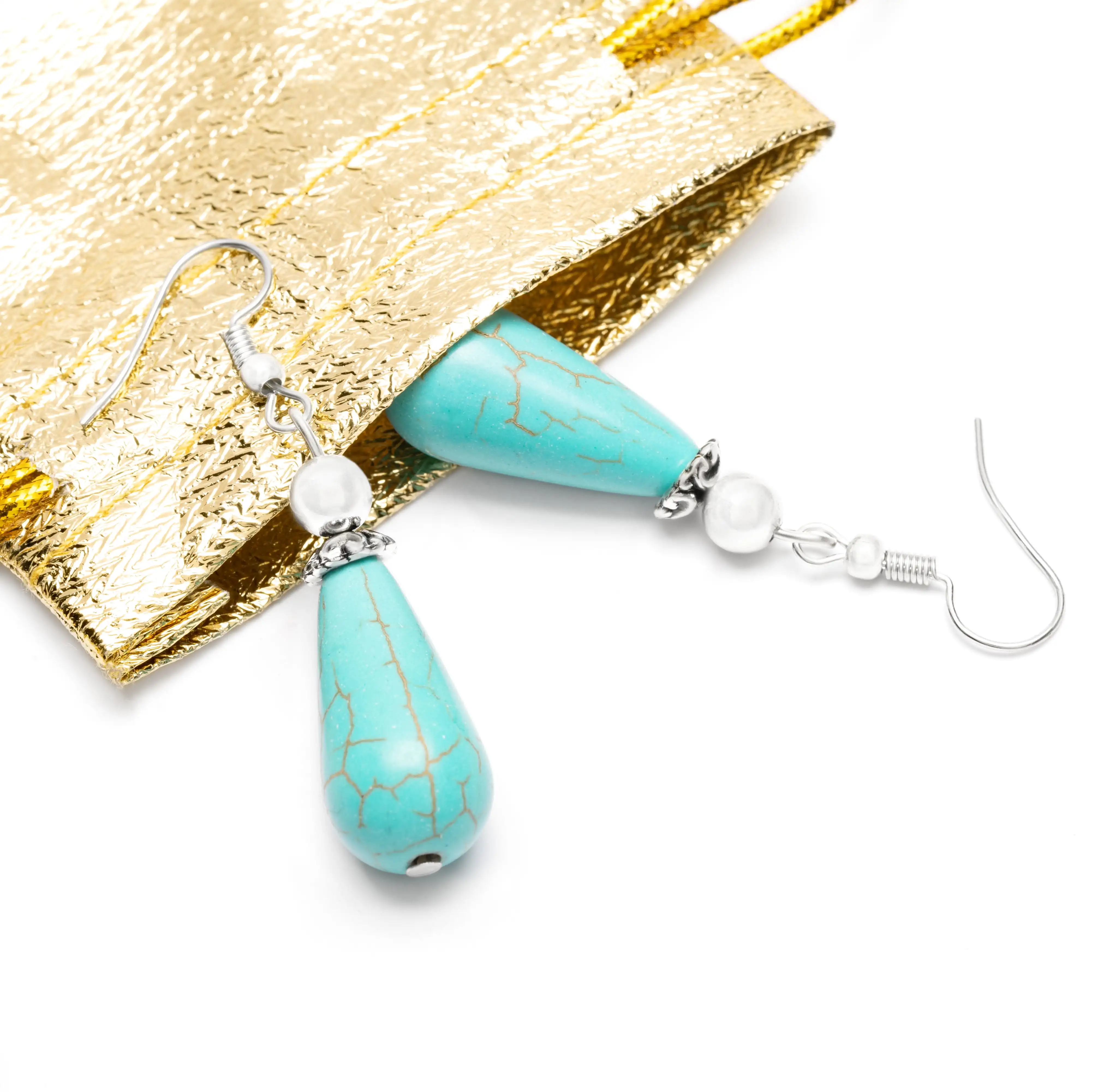 Turquoise Earrings, Turquoise Drop Earrings, Dangles 2 Inches in Silver for Women Jewelry Earring Jewelry Earring Classic Earrings for Women 2026 Luxury