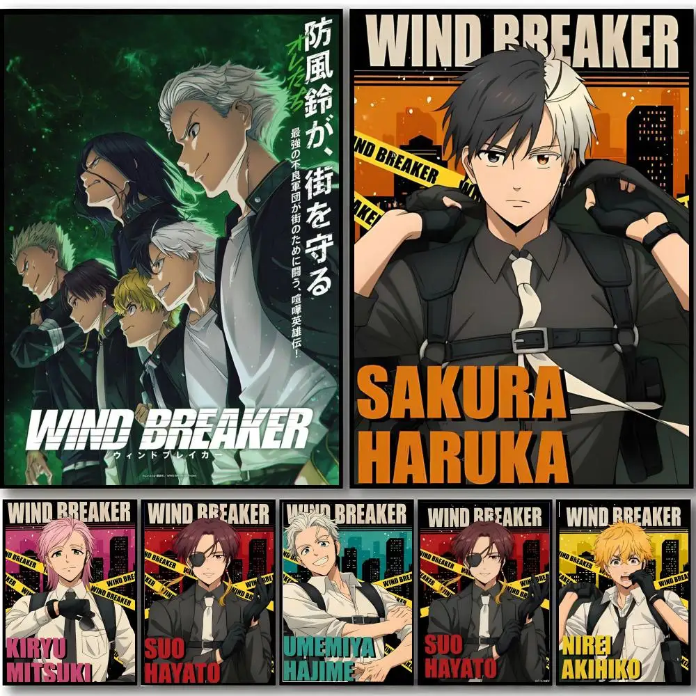 Webtoon Comic Wind B-Breaker Anime Poster HD art sticky wall waterproof home bedroom bar aesthetic decoration