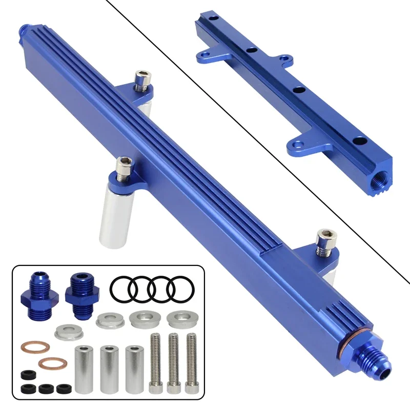 New top feed injector billet fuel rail fit for Nissan 240SX S13 SR20 SR20DET Silvia 1989-1994  Black/Purple/Blue