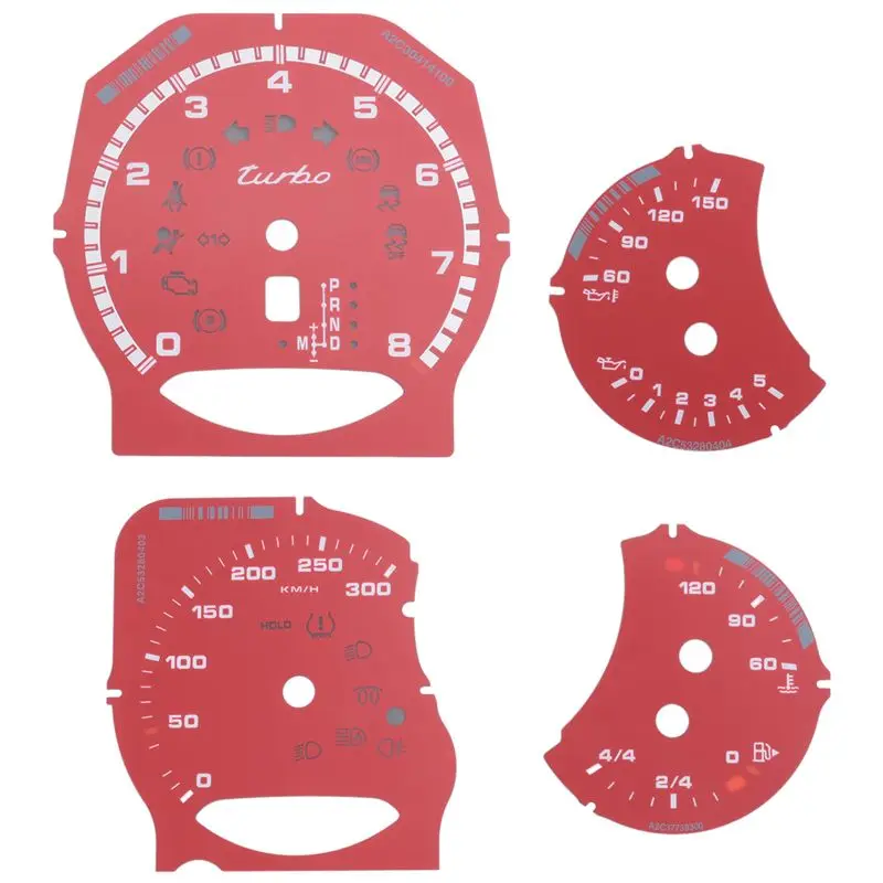A01K-Gauge Face Dial Facelift For 971 Cayenne Macan 718 Paramera 911 Carrera 991 Dash Cluster Overlay