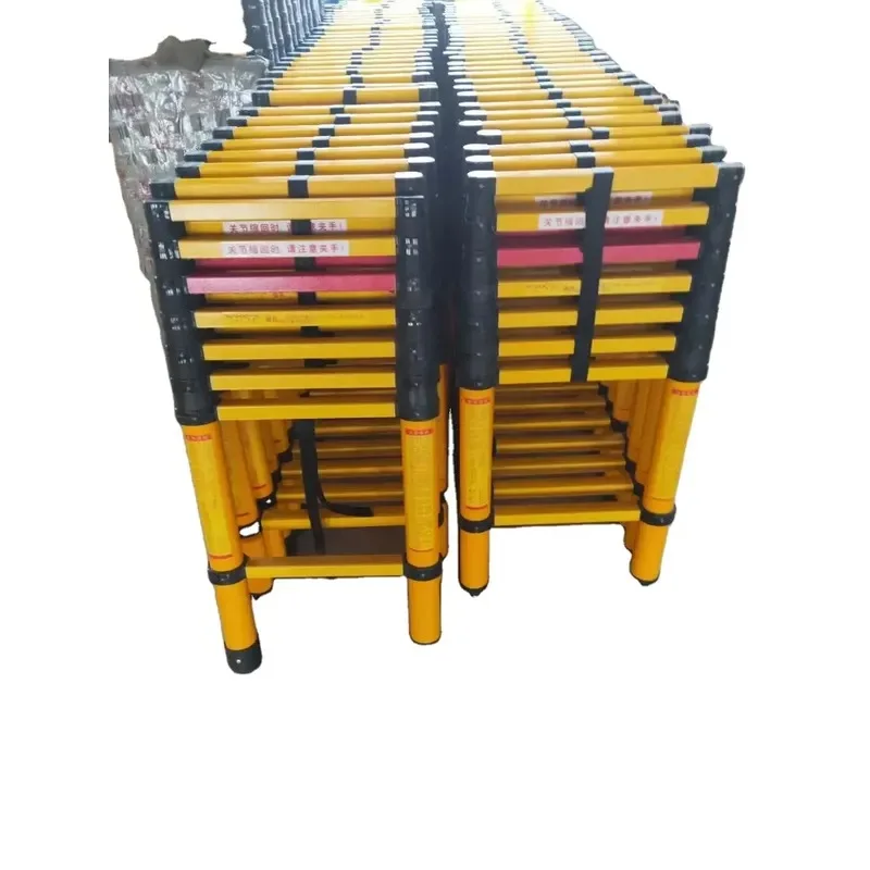 2-Section fiberglass telescopic ladder with bending and cutting services, corrosion resistance, customizable dimensions