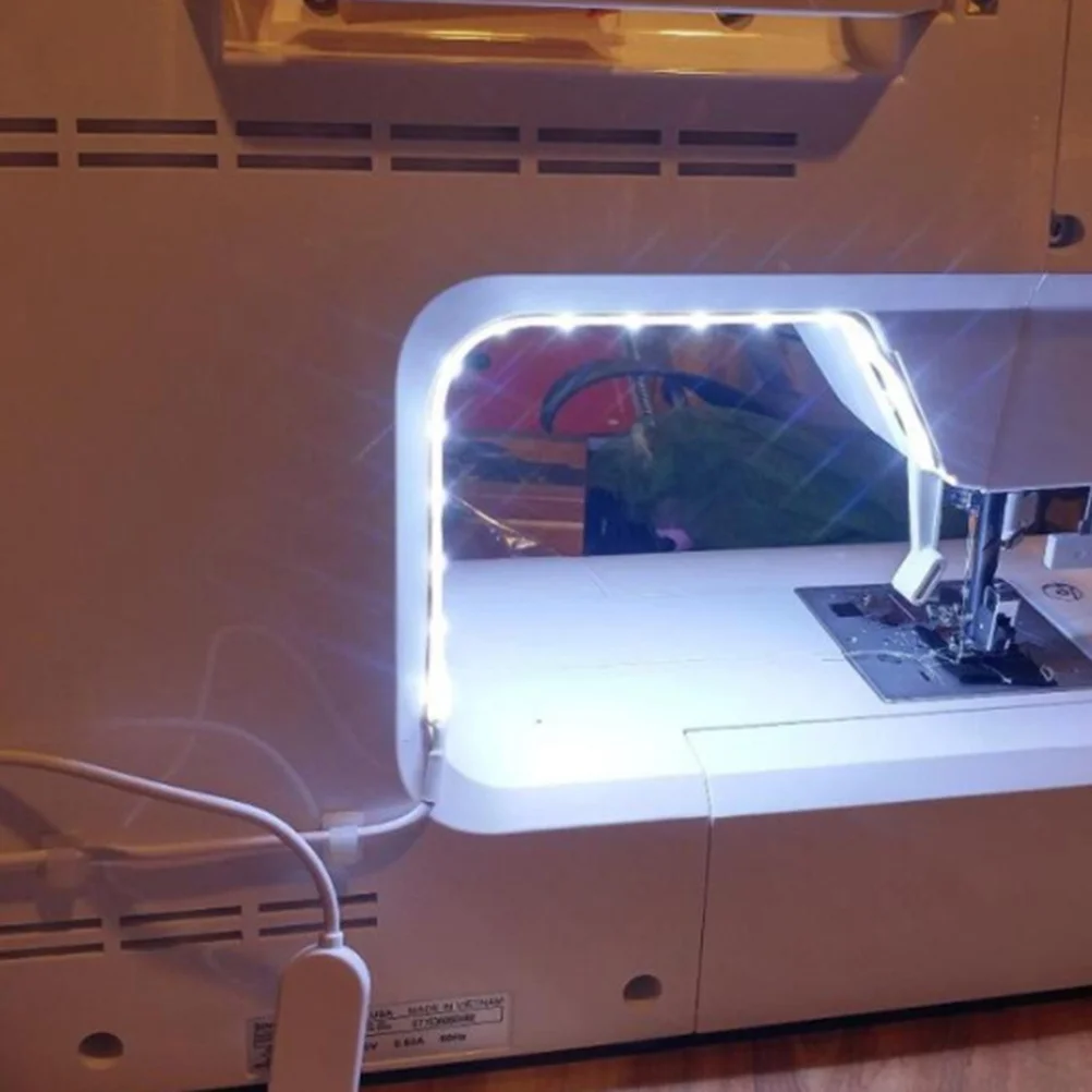 1 قطعة شريط إضاءة LED للخياطة عكس الضوء 5 فولت USB بالطاقة 60LED رقيقة جدا حبل ضوء USB بالطاقة قطاع