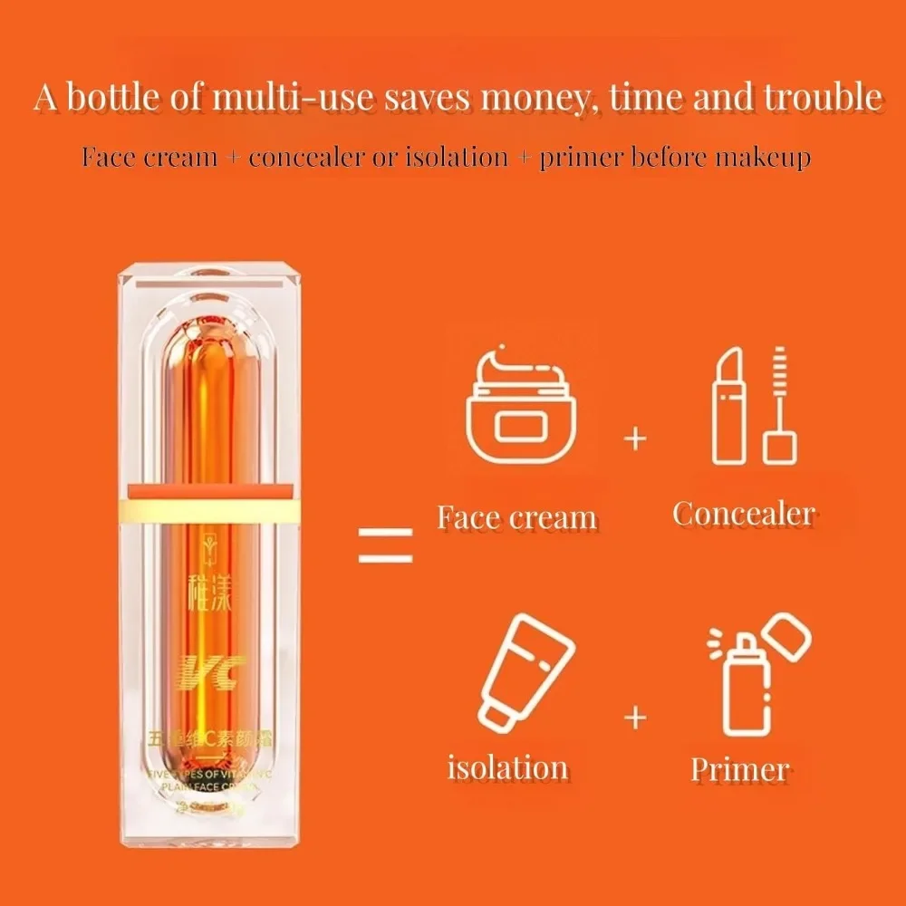 Uniform Skin Tone Radiant Concealer Improve Complexities Smooth Suitable For All Skin Types Five-dimensional C Plain Cream
