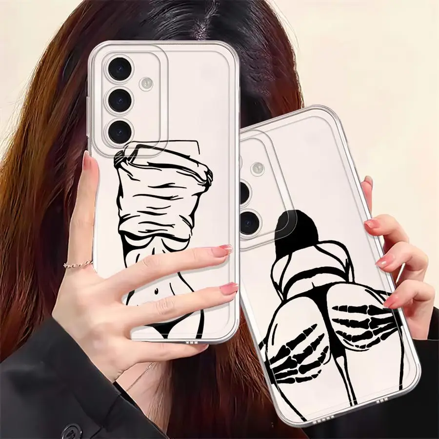 เคสโทรศัพท์ลายสาวเซ็กซี่สำหรับ Samsung Galaxy A71 A32 A51 A52s A50 A52 A16 A17 A21s A12 A72 A31  แบบนิ่ม