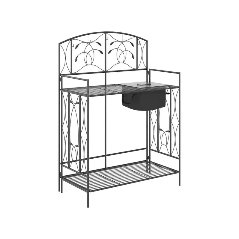 

Садовый верстак с открытой полкой для хранения инструментов и принадлежностей