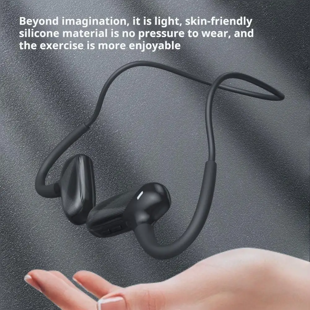 Hanging Neck Headset Lightweight Air Conduction Headphones Ipx7 Waterproof Bluetooth Wireless Earphones for Sports with Stable