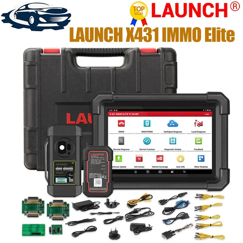 2024 LAUNCH X431 IMMO Elite X-PROG 3 Key Programmer Car OBD2 Diagnostic Tools Anti-Theft Programming 39 Reset Auto Scanner