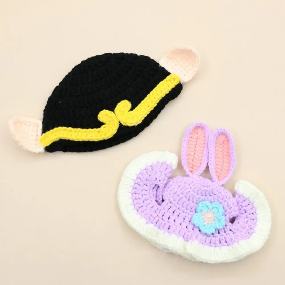 Refined Style Knitting Wool Cat Hat Cute Design Elastic Pet Hat Photo Props Puppy Hat Decoration Props