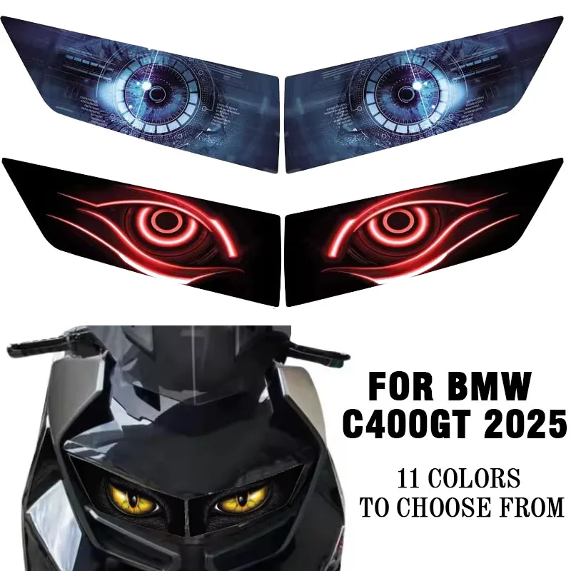

For BMW C400GT C400 GT Motorcycle Headlight Protector Sticker (Anti-Glare, HD Transmitting, Rally Design)