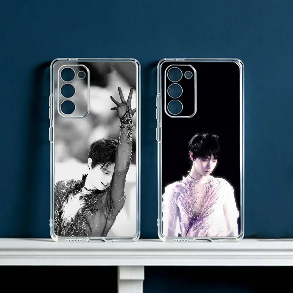 4A Jump L-Legend Hanyu Yuzuru  Phone Case For Samsung Galaxy S24 S25 S23 S22 S21 Plus S24 S25 Transparent Cover Case