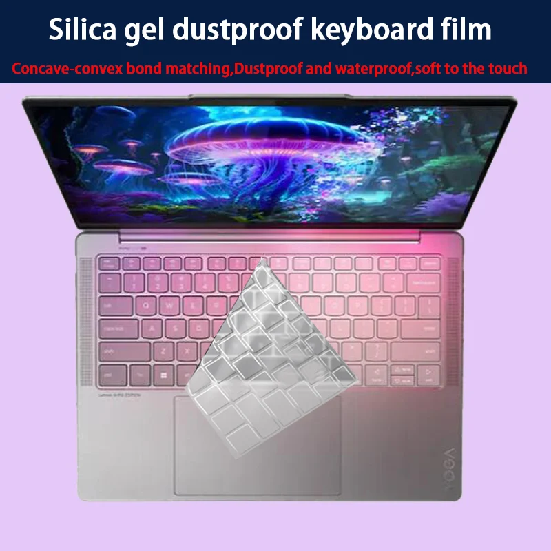 

For Lenovo Slim 7 14ILL10 silicone keyboard film Slim 7i Aura Edition 14 "laptop screen film HD film matte film anti-blue film.