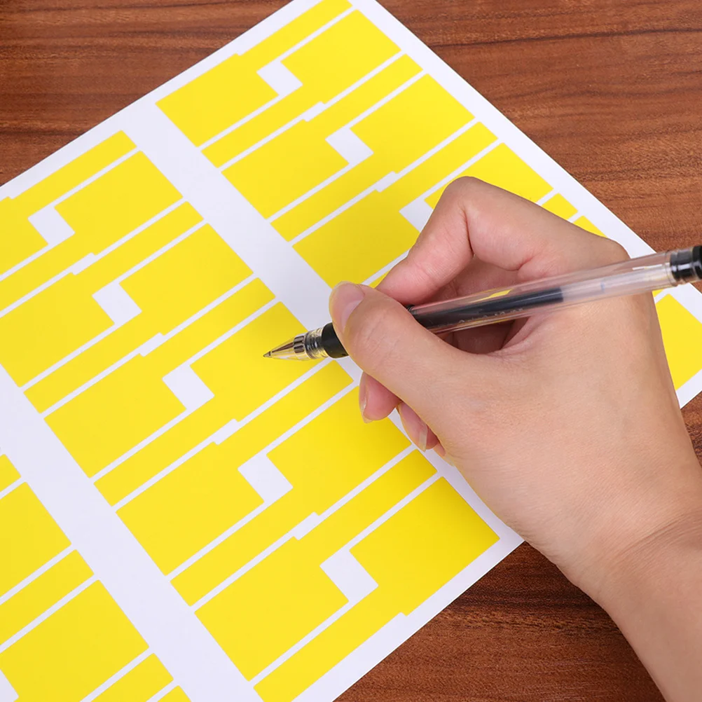 

10Pcs Self Adhesive Cable Label Stickers Indoor Outdoor Use Sunlight Resistant Tear Resistant for Computer Wiring