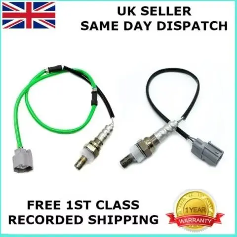 FRONT+REAR LAMBDA OXYGEN O2 EXHAUST SENSOR FOR HONDA CR-V Mk II 2.0 2001-07