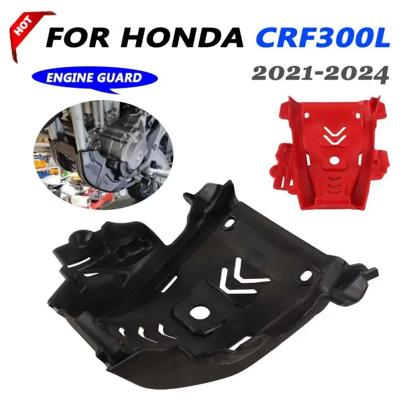 Skid Plate Engine Guard For HONDA CRF300L CRF300 L CRF 300 L CRF 300L 2023 2024 Motorcycle Parts Under Engine Protection Cover