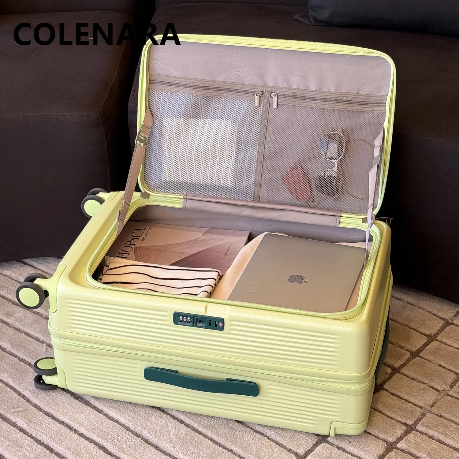 COLENARA Luggage New Boarding Box 20 Inches Trolley Case 24