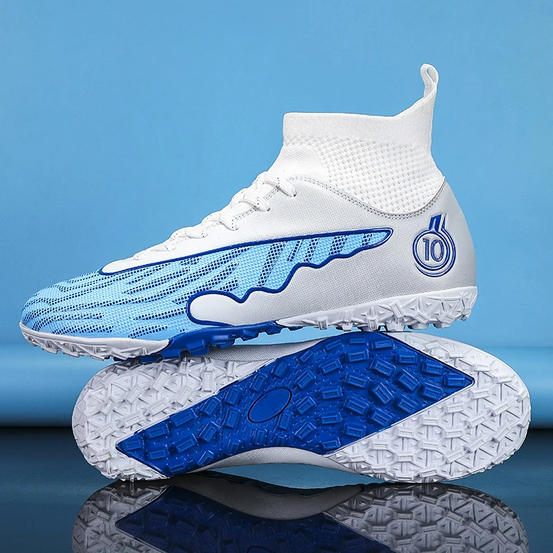 Professional Men Football Boots Durable Studded Soccer Cleats for Outdoor Grass Field