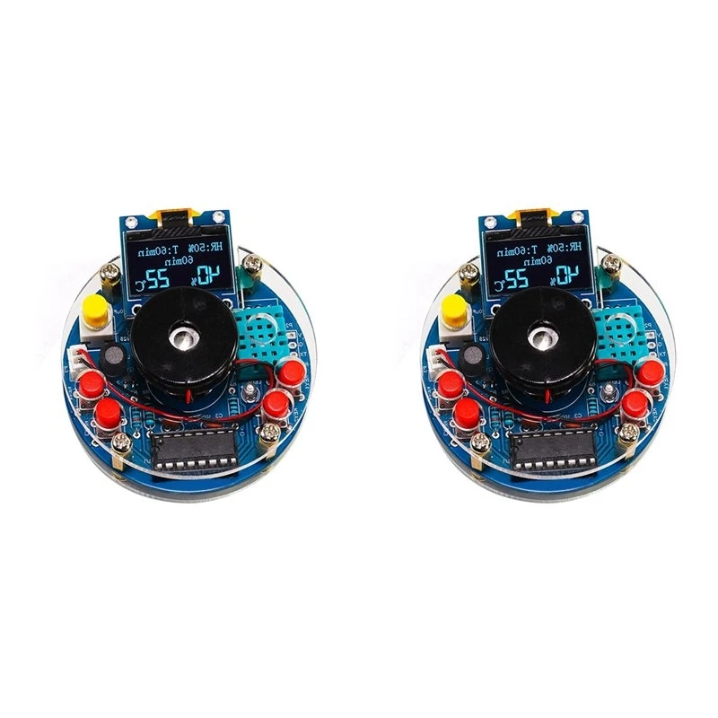 B46C 2X DIY USB Humidifier Atomizing OLED Display Temperature Humidity Circuit Board Kit Manufacturing Welding Exercise Parts
