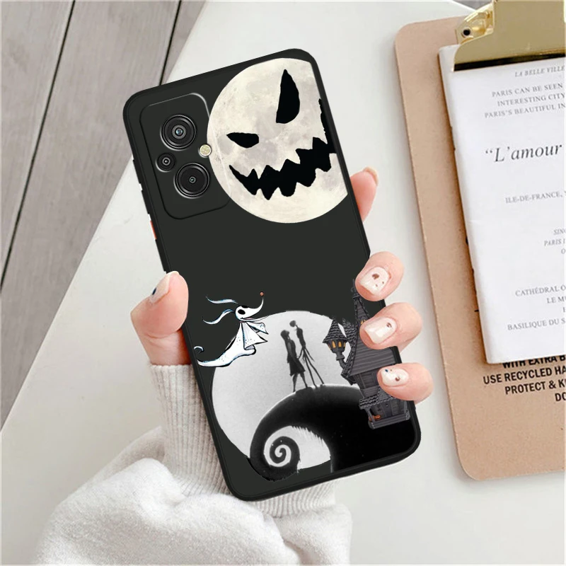 The Nightmare Before Christmas For Xiaomi Redmi K60 12C 12 11A A1 11 10C 10X 9T 9C 9AT 8A 8 7A Pro Silicone Black Phone Case