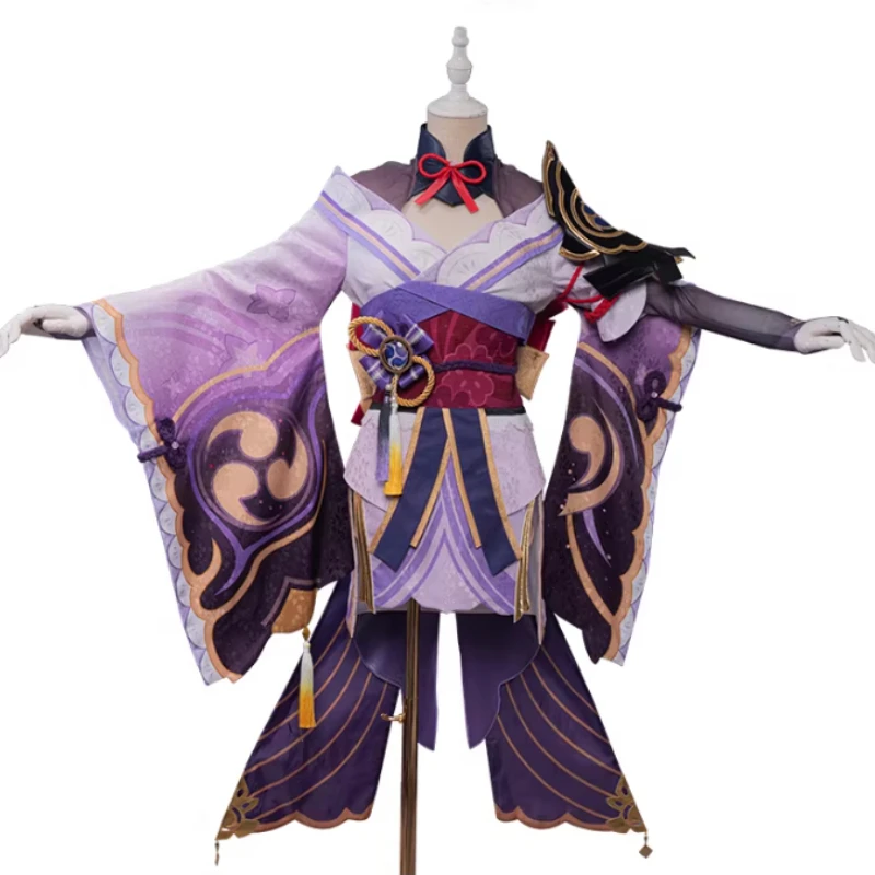 

Genshin Impact Raiden Shogun Косплей Костюм для взрослых Карнавальная форма Аниме Костюмы на Хэллоуин Маскарад Женская игра Beelzebul