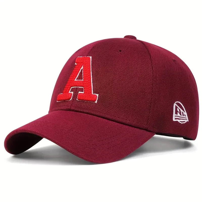 Unisex-Baseballmützen mit Buchstaben-Stickerei, verstellbare Freizeithüte, Sonnenschutzhut für Frühling und Herbst im Freien – Detail 5