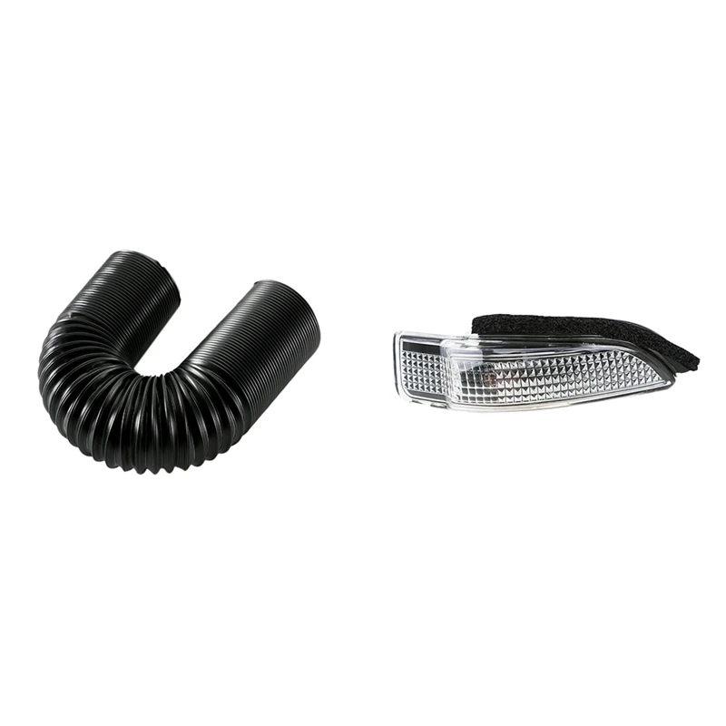 1 Pcs 2.5 Inch Car Air Intake System Hose Pipe Tube & 1 Pcs Mirror Signal Lamp Indicator