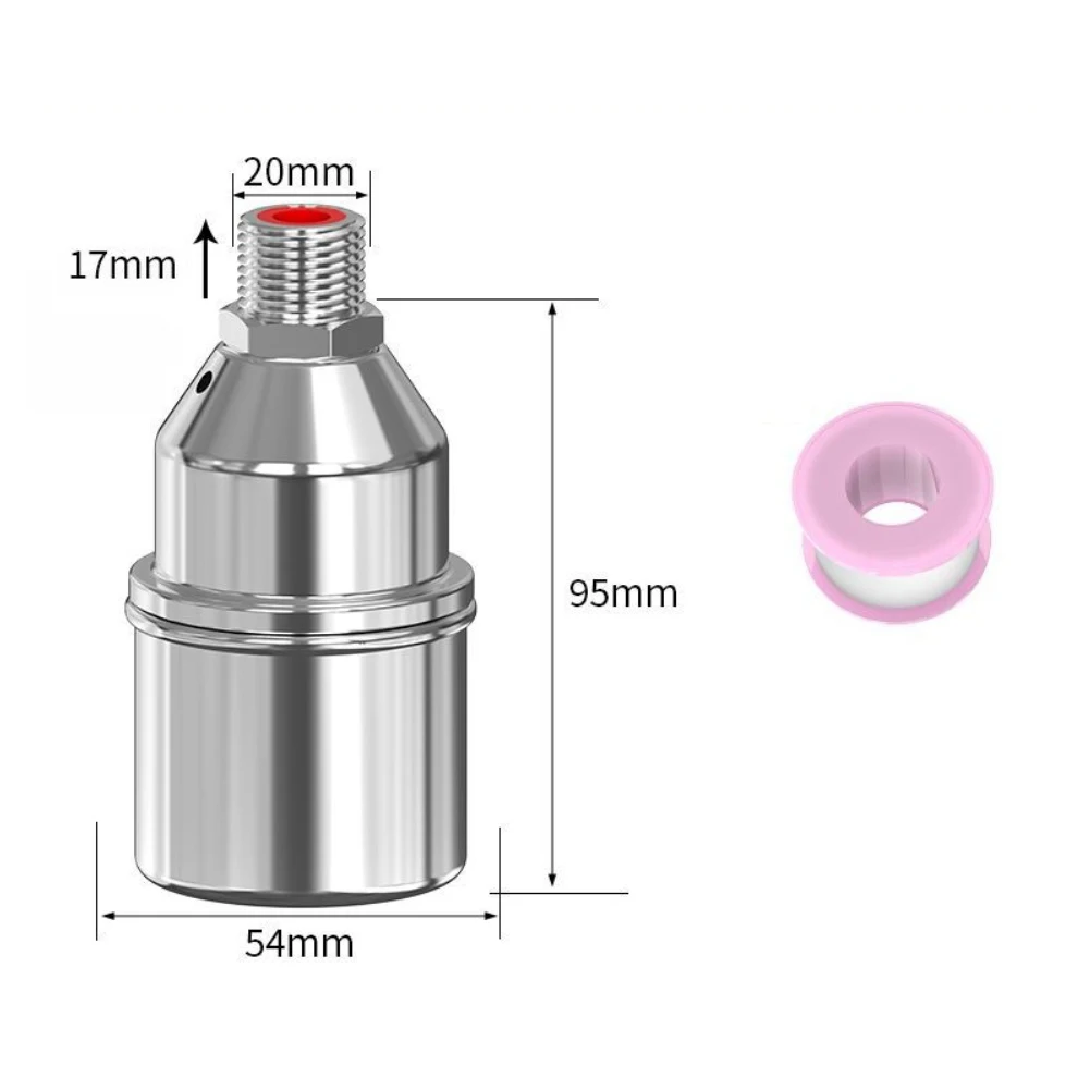 Automatic Water Level Control Valve with 304 Stainless Steel Float for Tanks Pools Reservoirs Solar Systems DN15 DN20 DN25