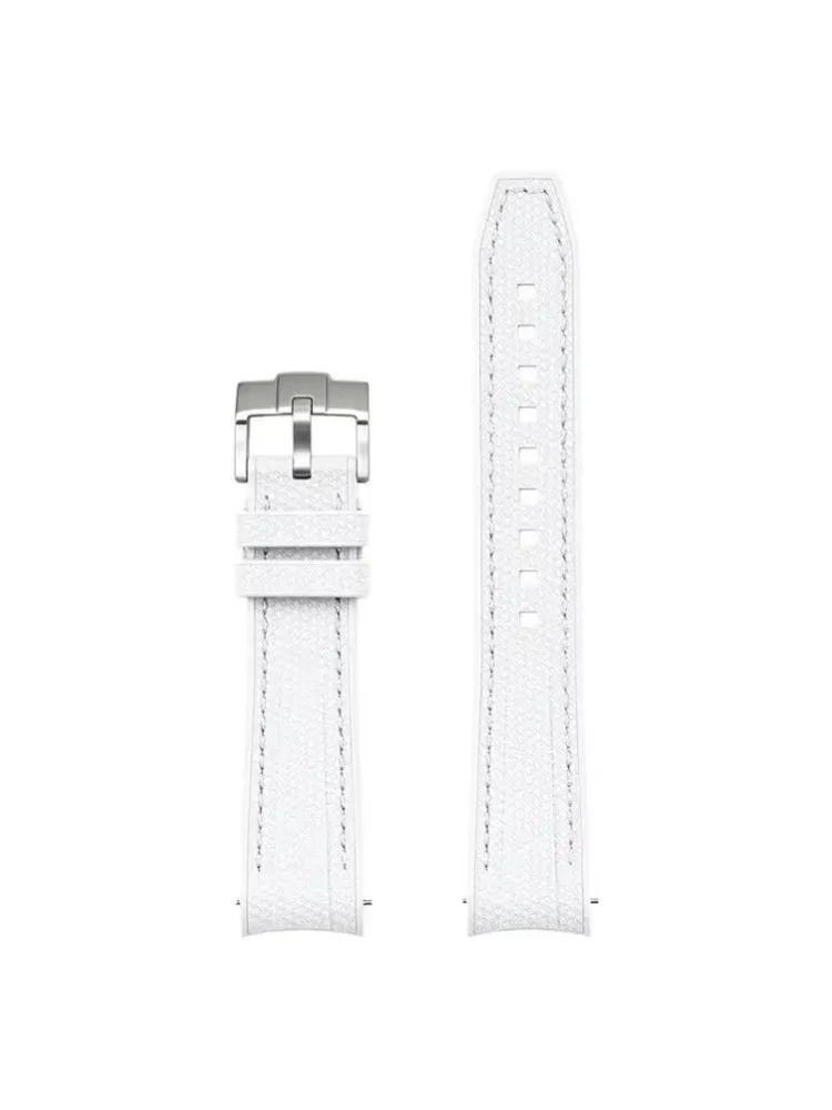 Gebogenes Gummiarmband für Omega X Swatch Joint MoonSwatch Schnellverschluss-Taucherarmband aus Flüssigsilikon für Water Ghost 20mm