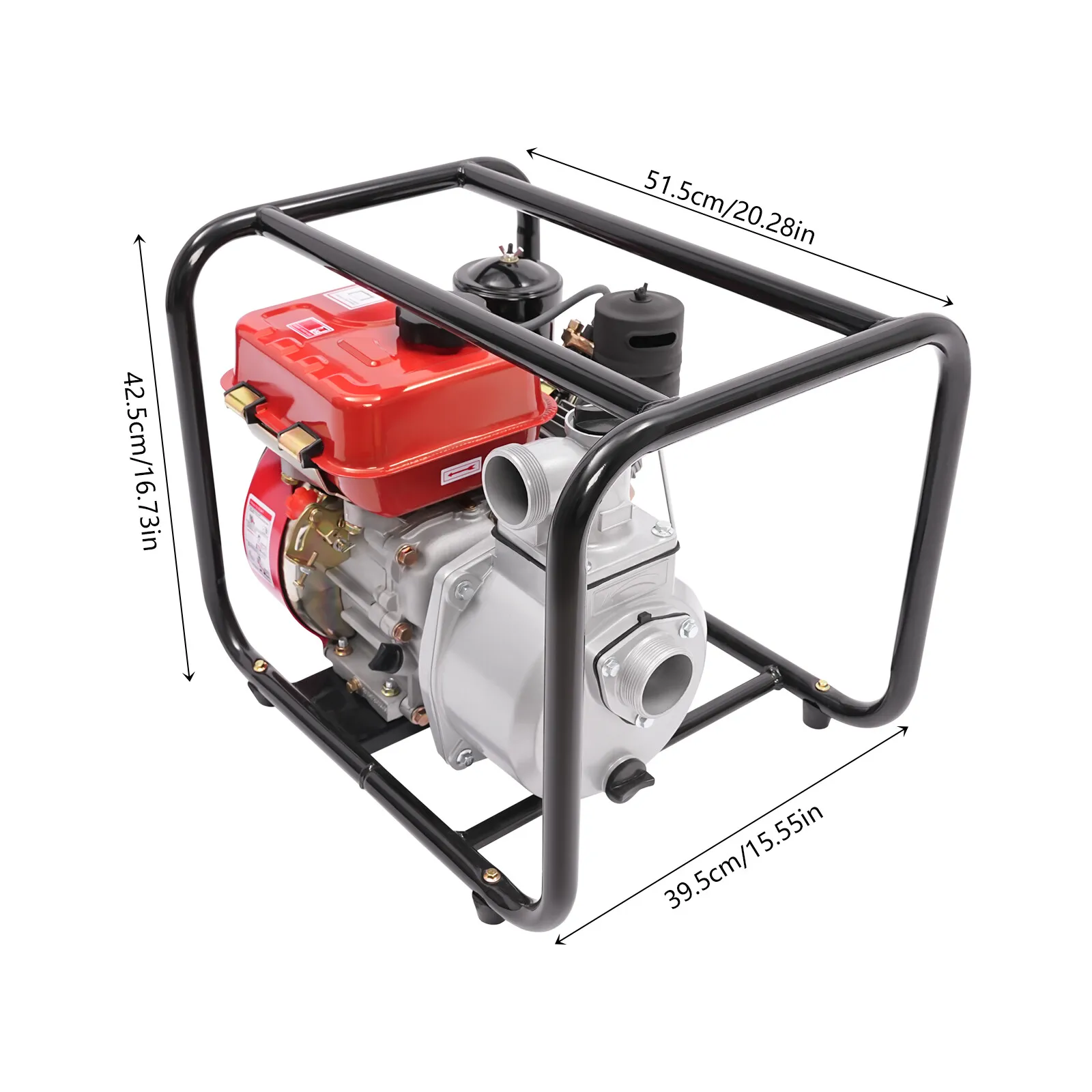 مضخة مياه ديزل رباعية الأشواط 196CC - مضخة نقل عالية التدفق 1.06 جالون / دقيقة، شديدة التحمل