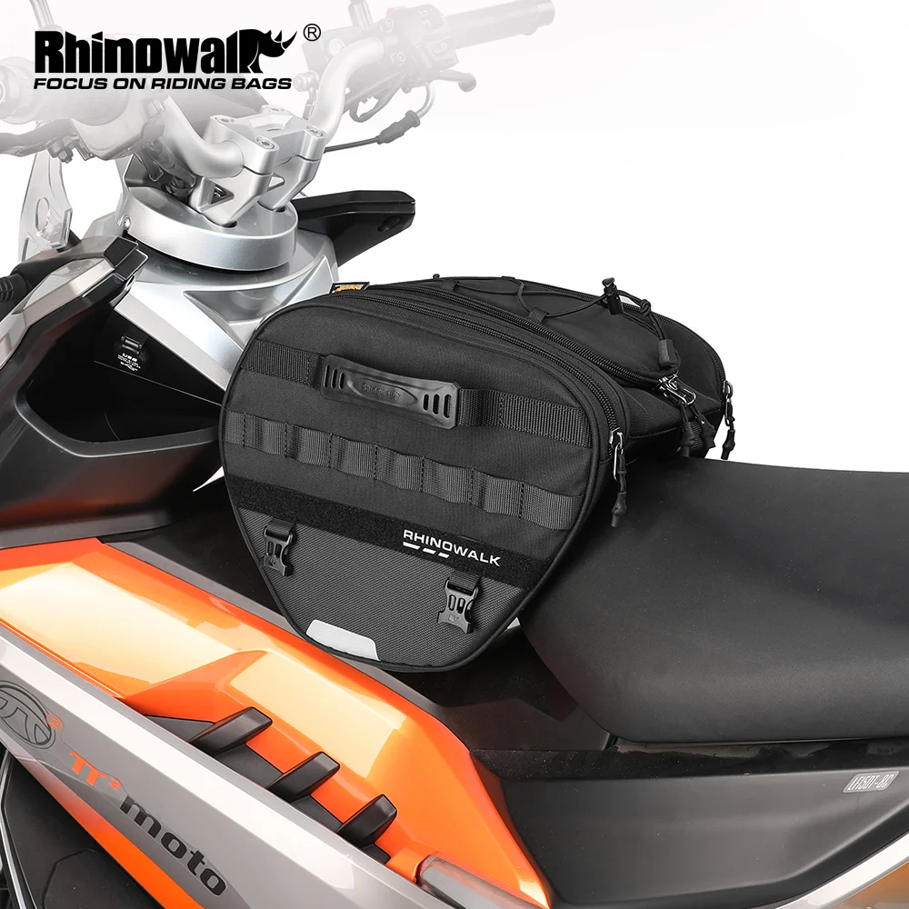 Rhinowalk Motorcycle Scooter Tunnel Bag 15L Cruiser Bike Tank Saddle Bag For Forza350 Honda Xmax Like318