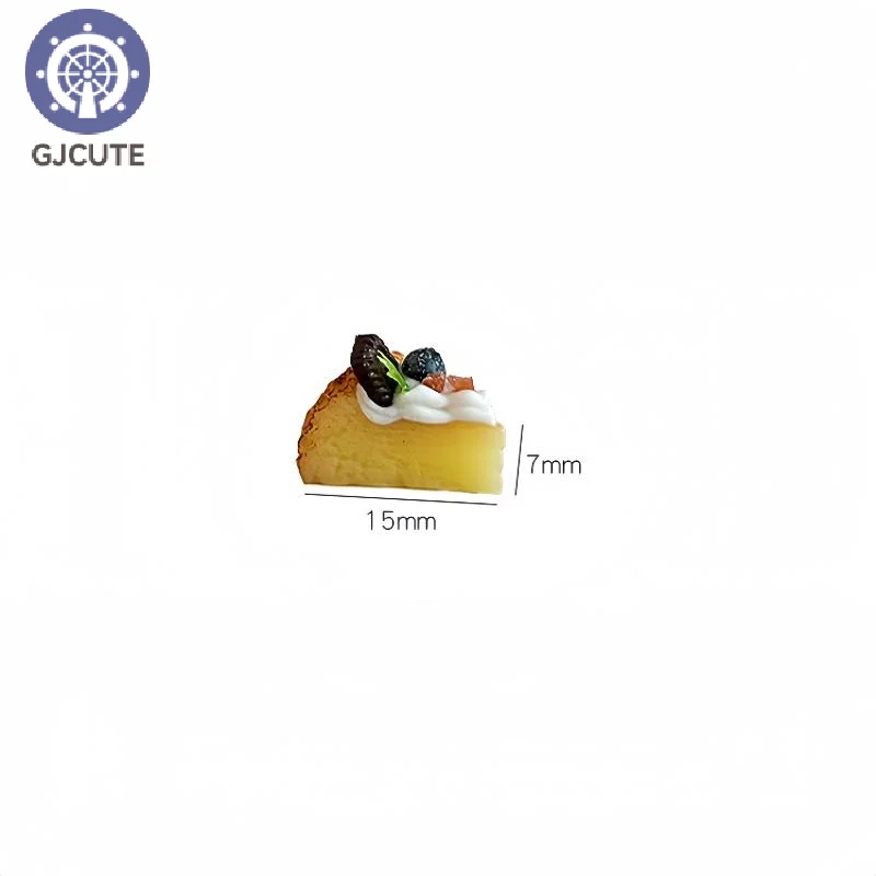 1 Stuks Poppenhuis Keuken Meubels Accessoires 1/12 Poppenhuis Miniatuur Baskische Taart Brood DIY Dessert Mini Voedsel Crème Dessert