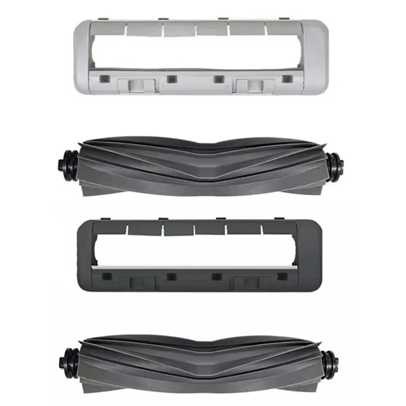 A23T Replacement Main Brush Cover for Dreame Bot L10S Pro Ultra Robot Vacuum Cleaner Roller Brush Parts Accessories Black
