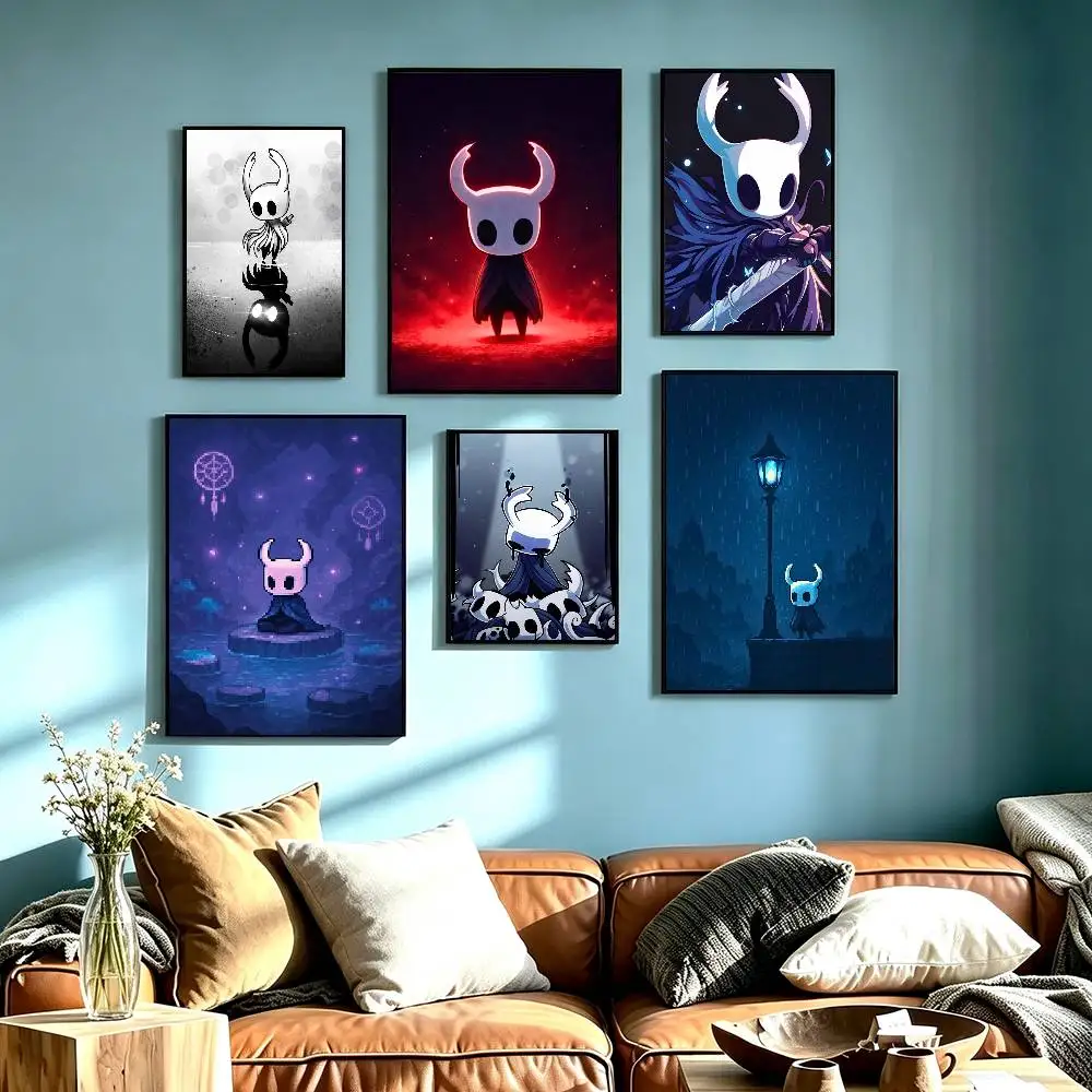 Exploration Game Hollow Knight Poster High Quality Dorm Living Room Aesthetic Wall Decoration Painting Stickers Gift